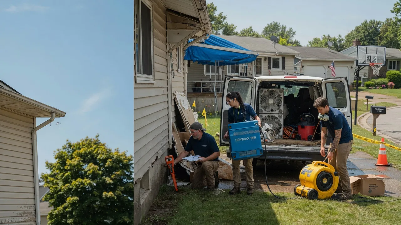 Ceiling Leak Cleanup in Kieler, WI near me
