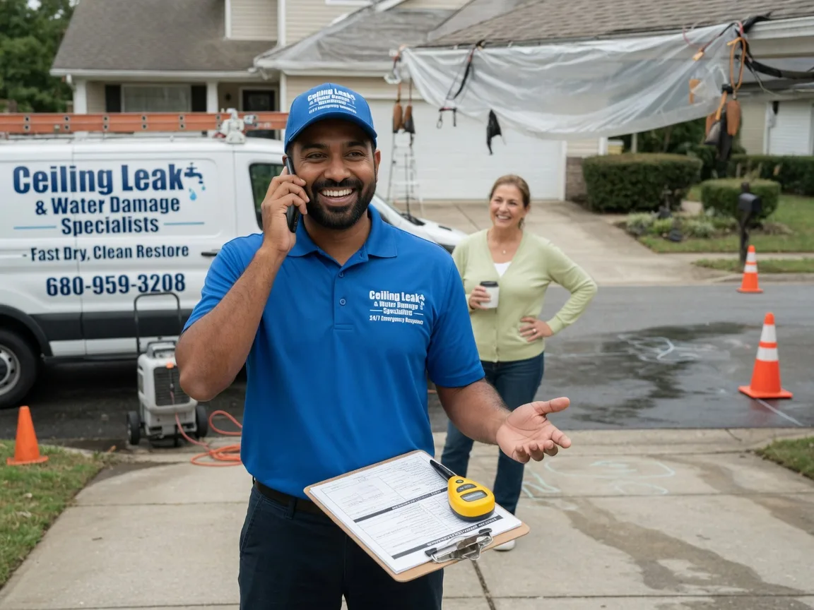 Ceiling Leak Cleanup Kieler, WI FAQs